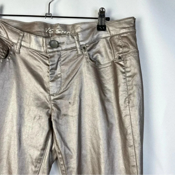 London Jeans VS Siren Rose Gold Coated Skinny Jeans 10 - Picture 3 of 5